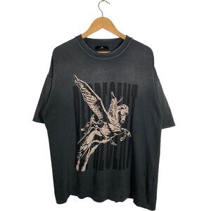 Represent Aged Black Spirits Mascot 100% Cotton Graphic T-Shirt men's size M